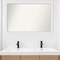 Blanco White Non-Beveled Custom Framed Bathroom Vanity Wall Mirror
